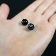 画像6: 【パールボタン足つき】パール ボタン ブラック ツヤあり 半円 20個入り【10mm】ボタンマート B-006 (6)