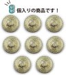 画像4: ブレザーボタン 軽量 【ゴールド】 金 足つき ボタン 樹脂ボタン スーツボタン ジャケット 8個入り 【21mm】 ボタンマート B-608 (4)