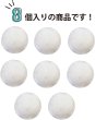 画像4: ベロアボタン 【ホワイト】 白 くるみボタン ボタン 飾りボタン つつみボタン 8個入り 【18mm】 ボタンマート B-642 (4)