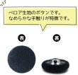 画像3: ベロアボタン 【ブラック】 黒 くるみボタン ボタン 飾りボタン つつみボタン 8個入り 【20mm】 ボタンマート B-657 (3)