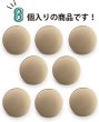 画像4: メタルボタン フラット 【ゴールド ツヤなし】 金 ボタン ビジューボタン 飾りボタン 縫製ボタン 袖口ボタン 8個入り 【23mm】 ボタンマート B-777 (4)