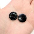 画像6: ナットボタン 二つ穴ボタン 【ブラック】 黒 猫目ボタン ベーシック ウッド ボタン 8個入り 【18mm】 ボタンマート B-918 (6)